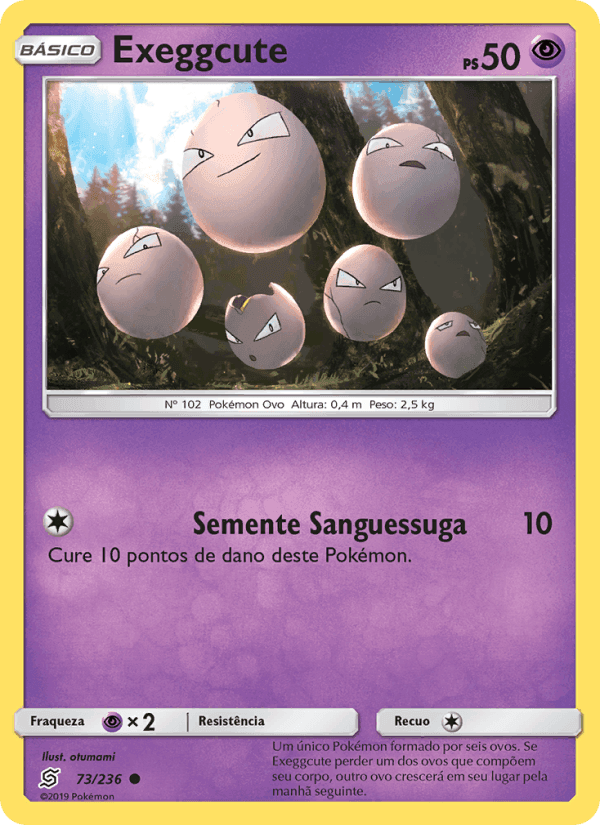 Exeggcute, carta 73 de Sintonia Mental