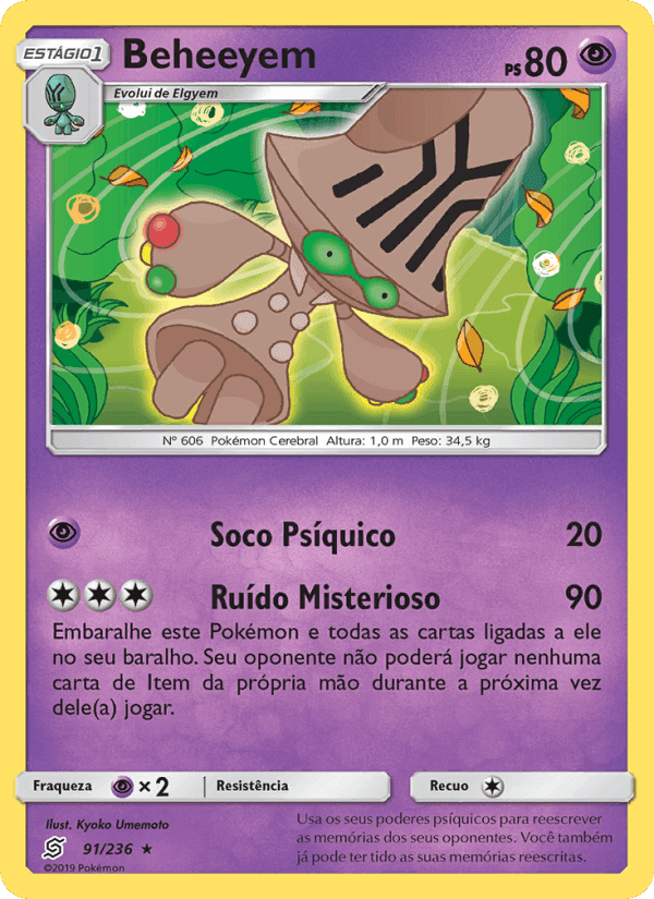 Beheeyem, carta 91 de Sintonia Mental