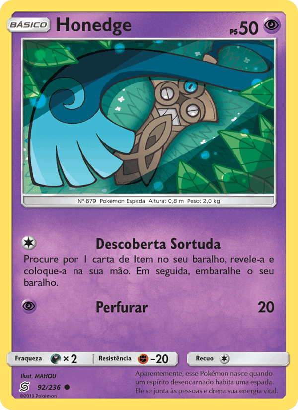Honedge, card 92 from Sintonia Mental 