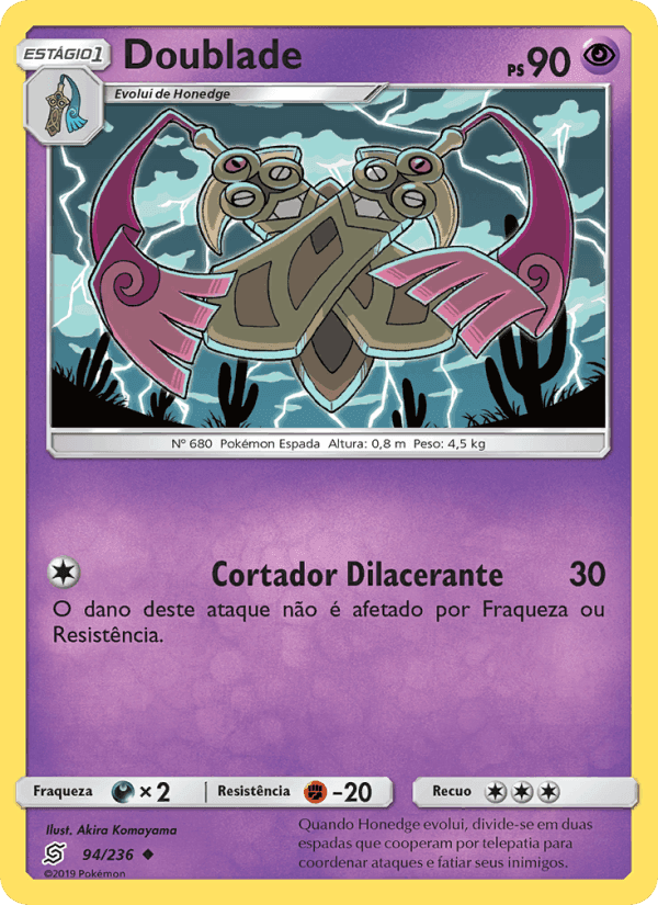 Doublade, carta 94 de Sintonia Mental