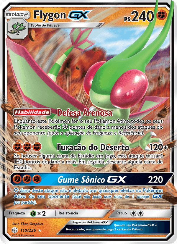 Flygon GX, carta 110 de Eclipse Cósmico