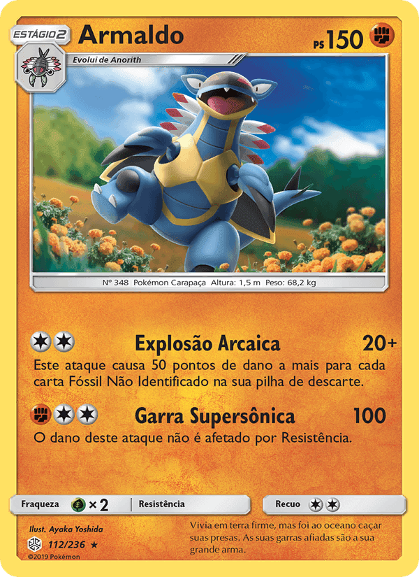 Armaldo, card 112 from Eclipse Cósmico