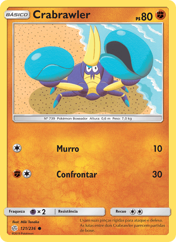 Crabrawler, card 121 from Eclipse Cósmico