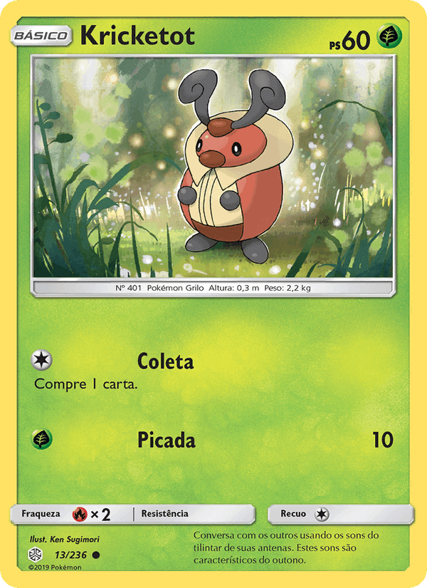 Kricketot, carta 13 de Eclipse Cósmico