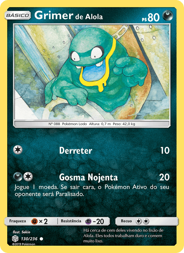 Grimer de Alola, carta 130 de Eclipse Cósmico