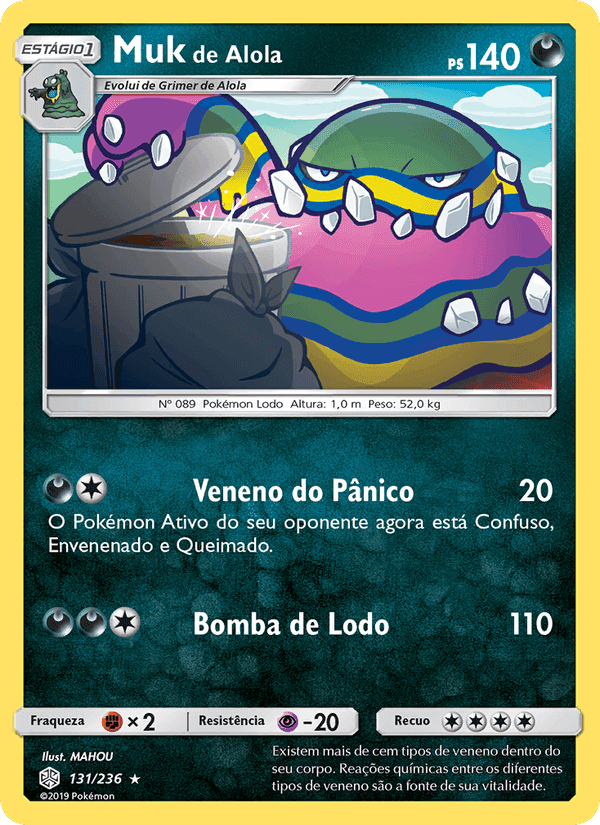Muk de Alola, carta 131 de Eclipse Cósmico