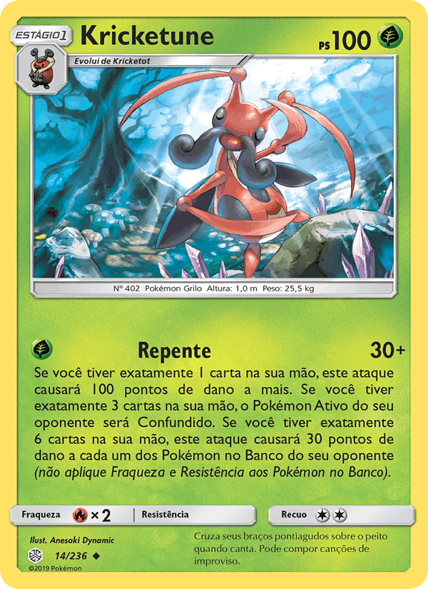Kricketune, carta 14 de Eclipse Cósmico