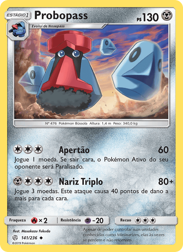 Probopass, card 141 from Eclipse Cósmico