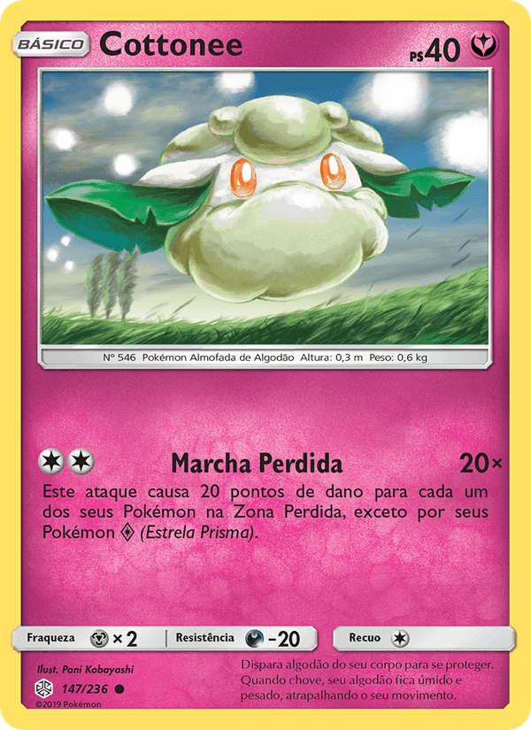 Cottonee, card 147 from Eclipse Cósmico