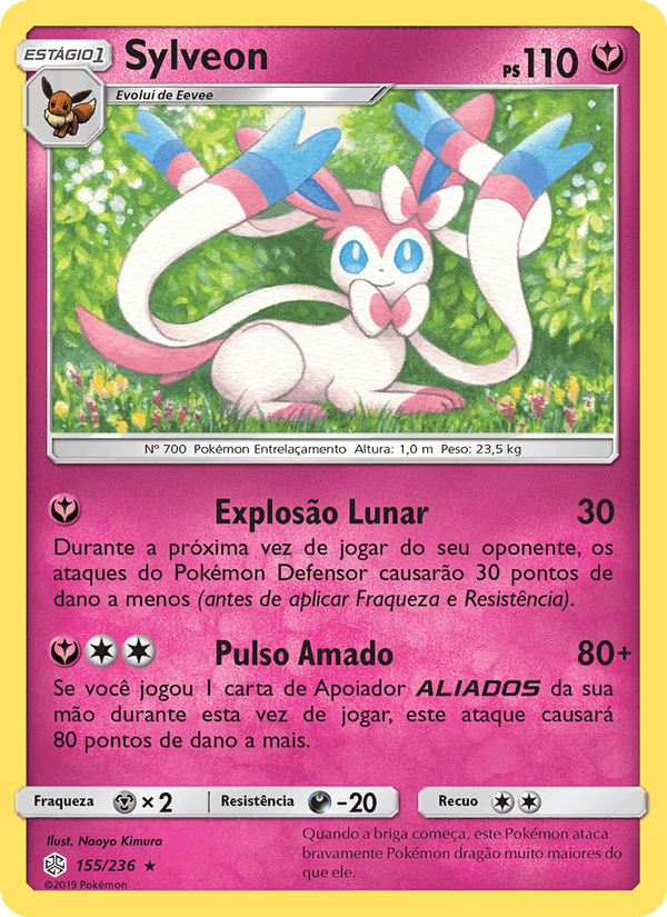 Sylveon, carta 155 de Eclipse Cósmico
