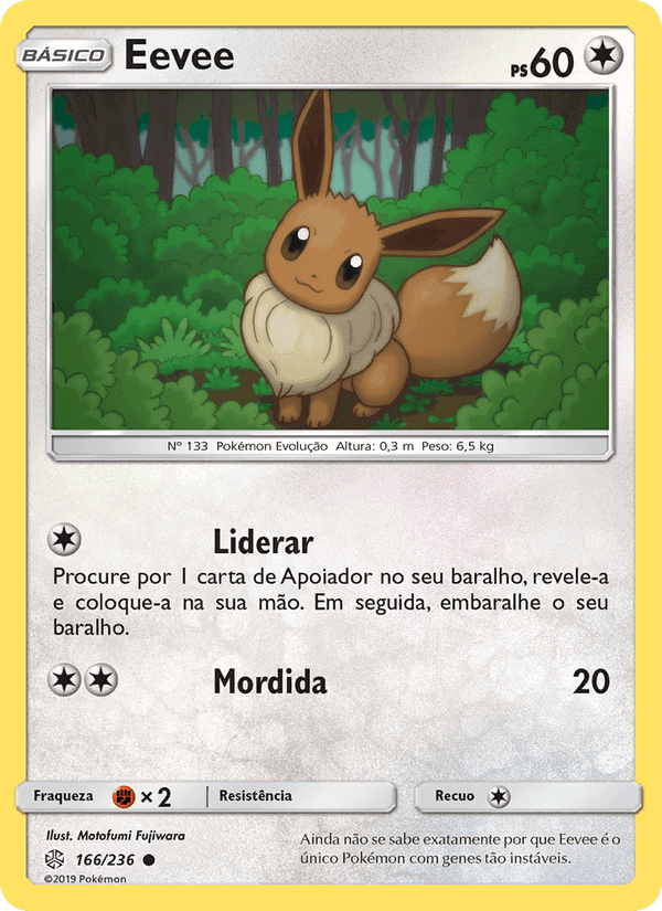 Eevee, carta 166 di Eclipse Cósmico