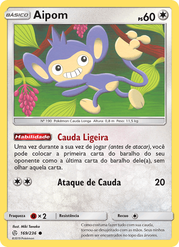 Aipom, carta 169 de Eclipse Cósmico