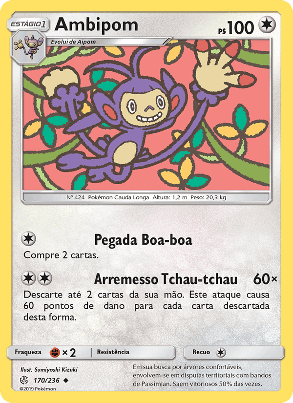 Ambipom, carta 170 de Eclipse Cósmico