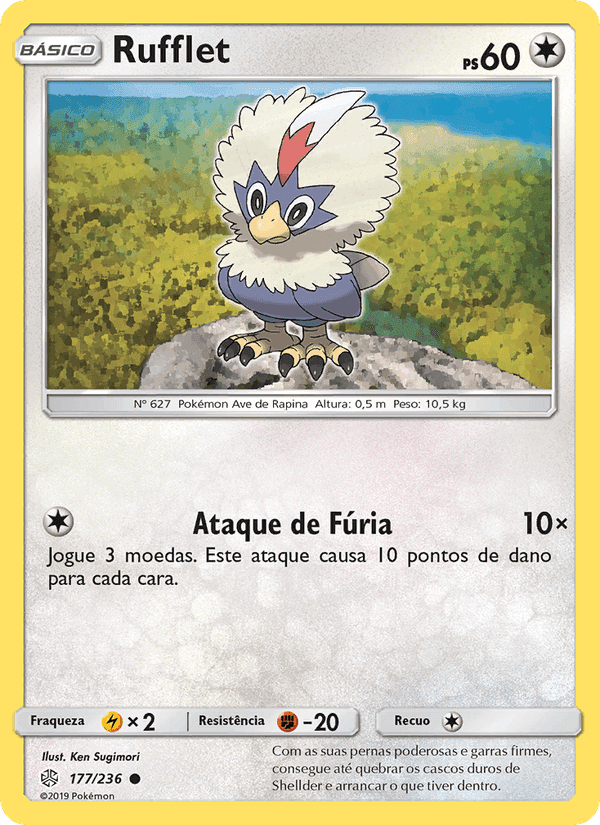 Rufflet, card 177 from Eclipse Cósmico