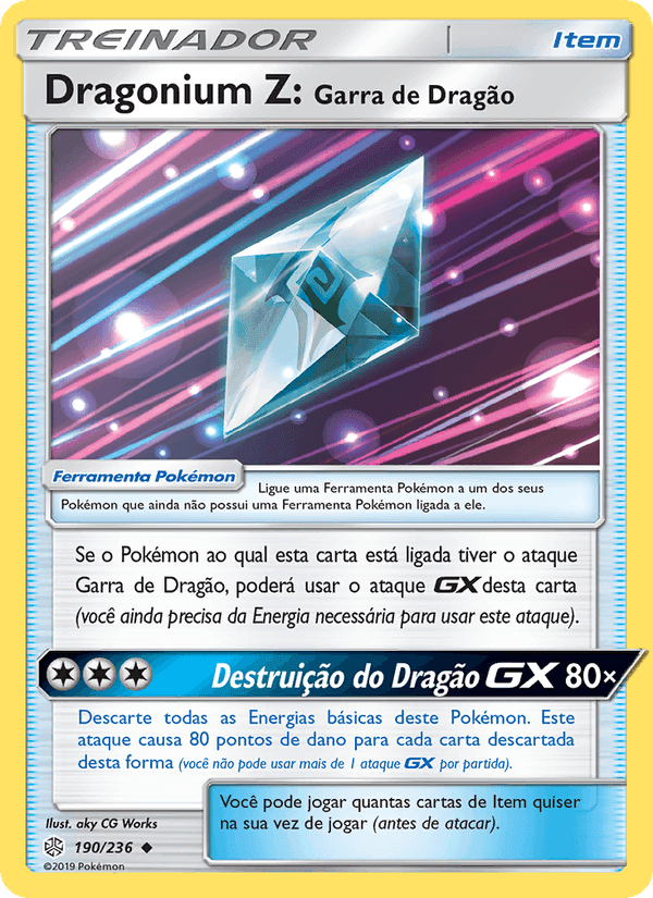 Dragonium Z: Garra de Dragão, carta 190 de Eclipse Cósmico