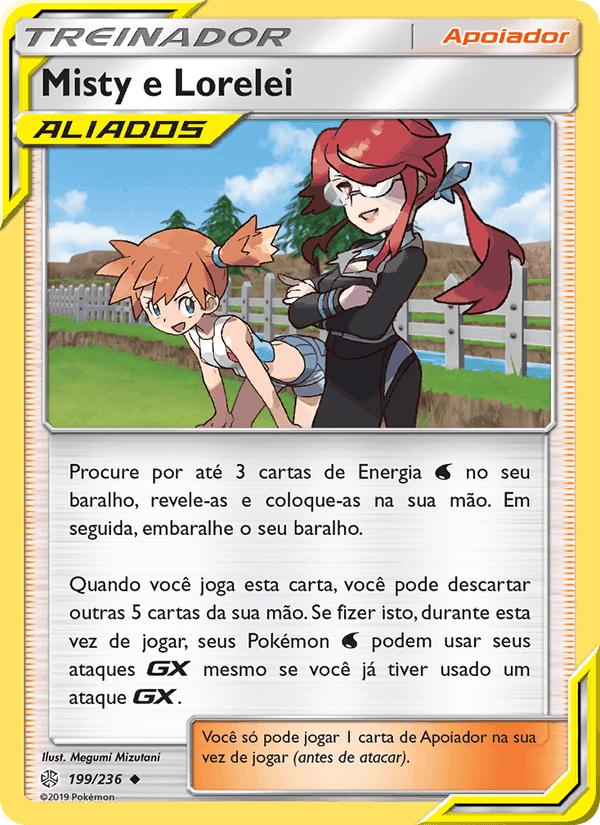Misty e Lorelei, card 199 from Eclipse Cósmico