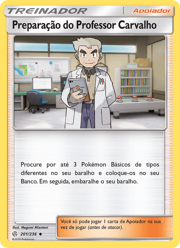 Preparação do Professor Carvalho, carta 201 di Eclipse Cósmico