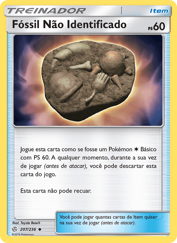 Fóssil Não Identificado, card 207 from Eclipse Cósmico