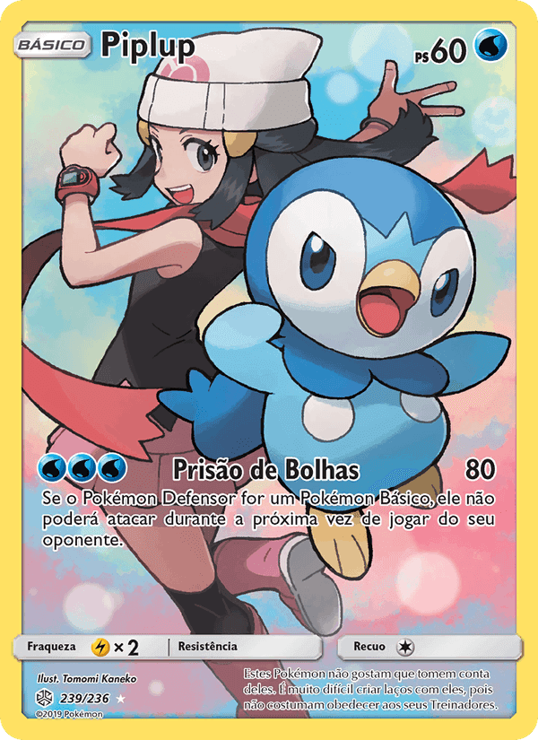 Piplup, carta 239 di Eclipse Cósmico