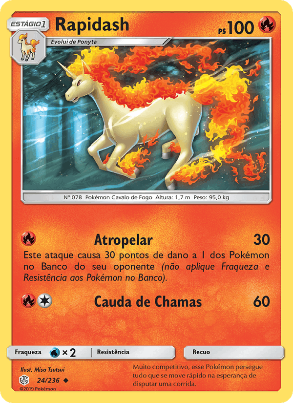 Rapidash, carta 24 de Eclipse Cósmico