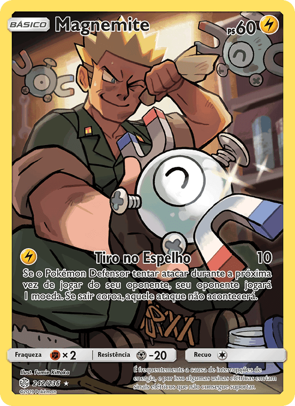 Magnemite, card 242 from Eclipse Cósmico