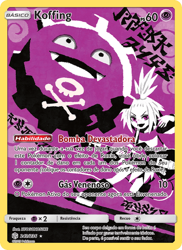 Koffing, carta 243 de Eclipse Cósmico