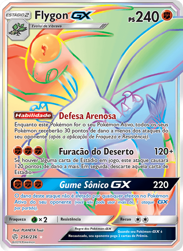 Flygon GX, carte 256 de Eclipse Cósmico
