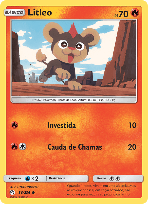 Litleo, card 36 from Eclipse Cósmico