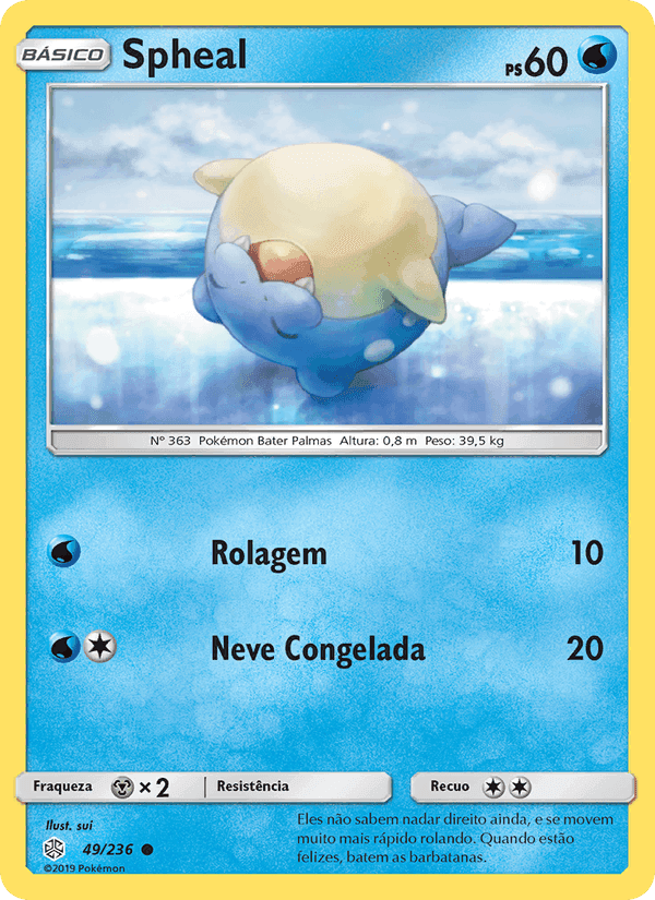 Spheal, carte 49 de Eclipse Cósmico