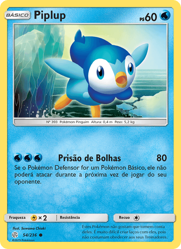 Piplup, carta 54 de Eclipse Cósmico
