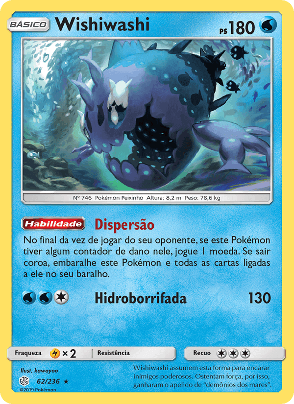 Wishiwashi, carta 62 de Eclipse Cósmico