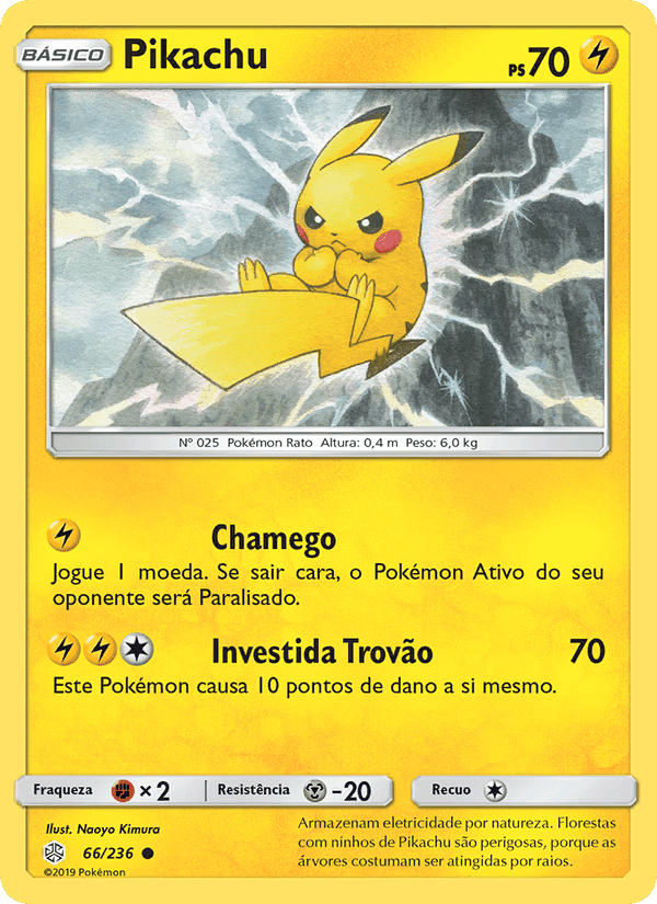 Pikachu, carta 66 de Eclipse Cósmico
