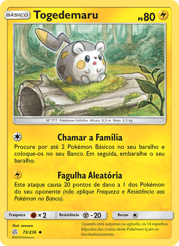 Togedemaru, carta 73 di Eclipse Cósmico