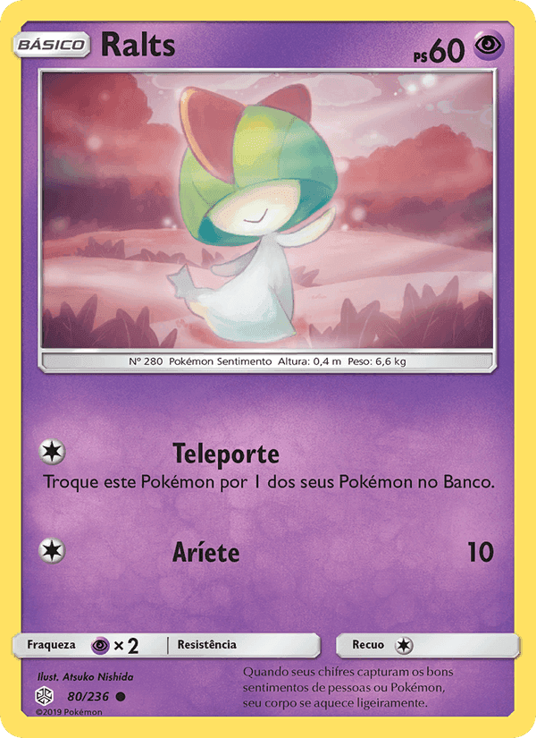 Ralts, card 80 from Eclipse Cósmico