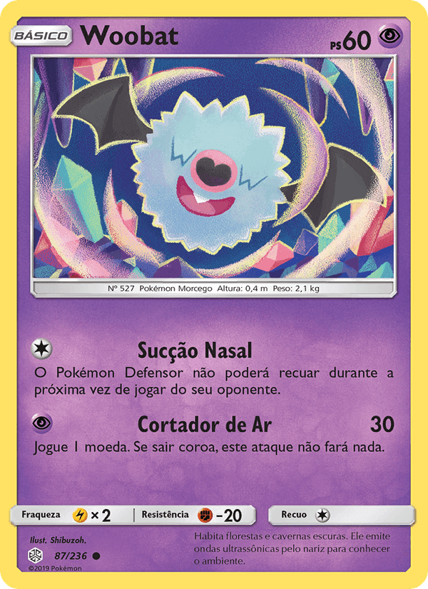Woobat, carta 87 de Eclipse Cósmico
