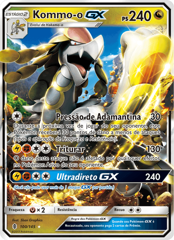 Kommo-o GX, carta 100 di Guardiões Ascendentes
