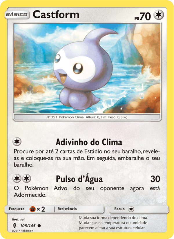 Castform, carta 105 de Guardiões Ascendentes