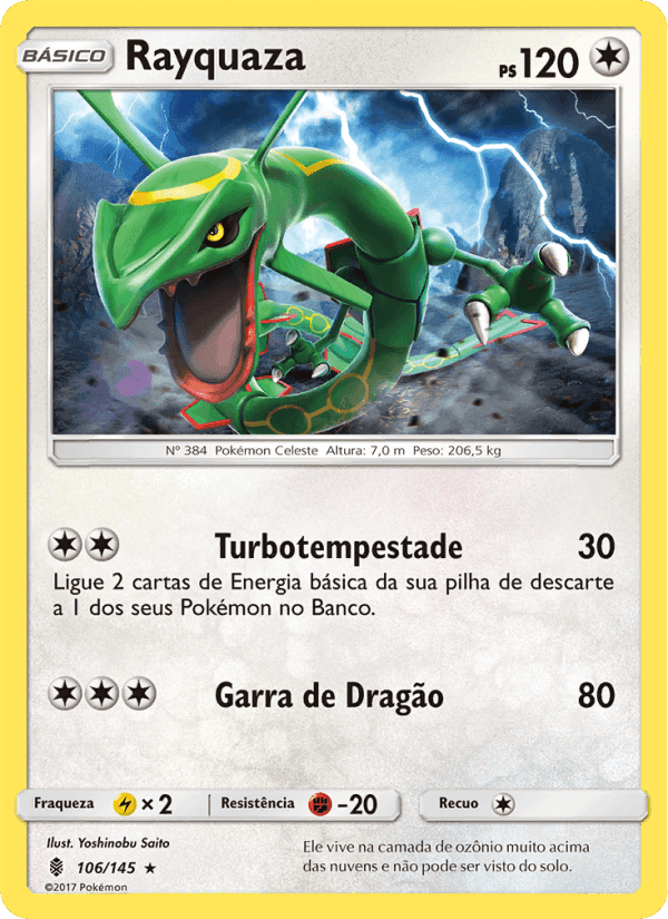 Rayquaza, carta 106 de Guardiões Ascendentes