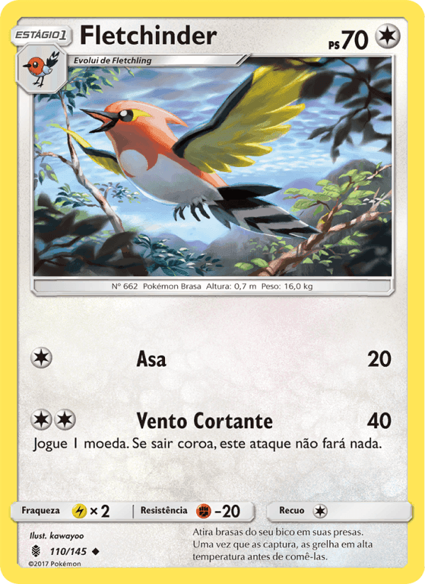 Fletchinder, card 110 from Guardiões Ascendentes