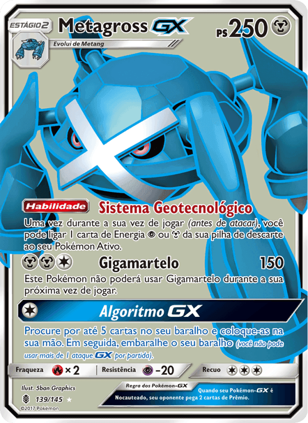 Metagross GX, carta 139 de Guardiões Ascendentes