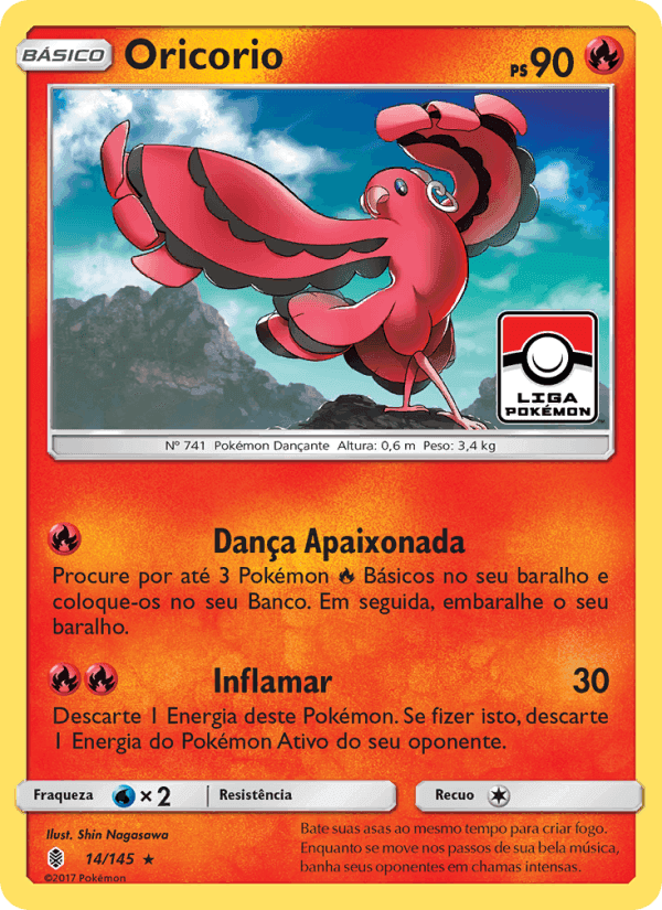 Oricorio, carta 14 de Guardiões Ascendentes