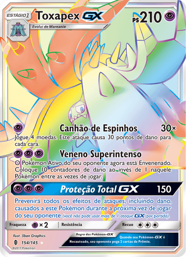 Toxapex GX, card 154 from Guardiões Ascendentes