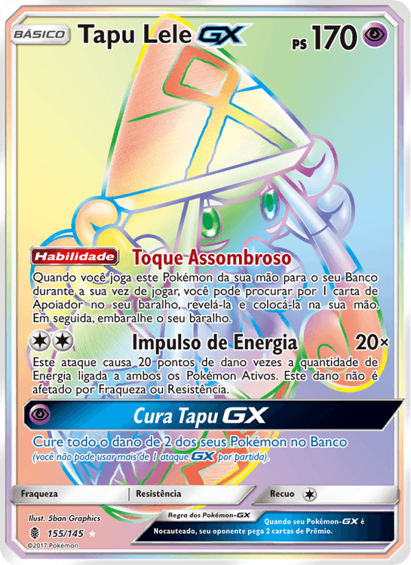 Tapu Lele GX, card 155 from Guardiões Ascendentes
