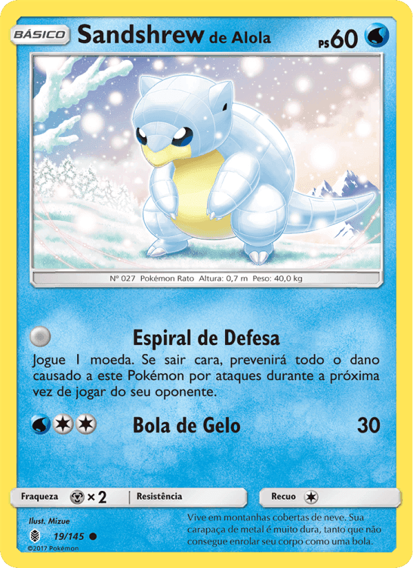 Sandshrew de Alola, carta 19 de Guardiões Ascendentes