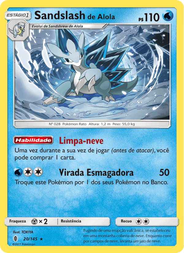 Sandslash de Alola, carta 20 de Guardiões Ascendentes