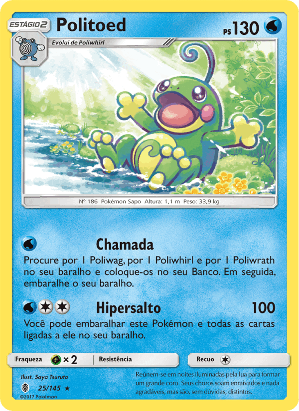 Politoed, carta 25 de Guardiões Ascendentes