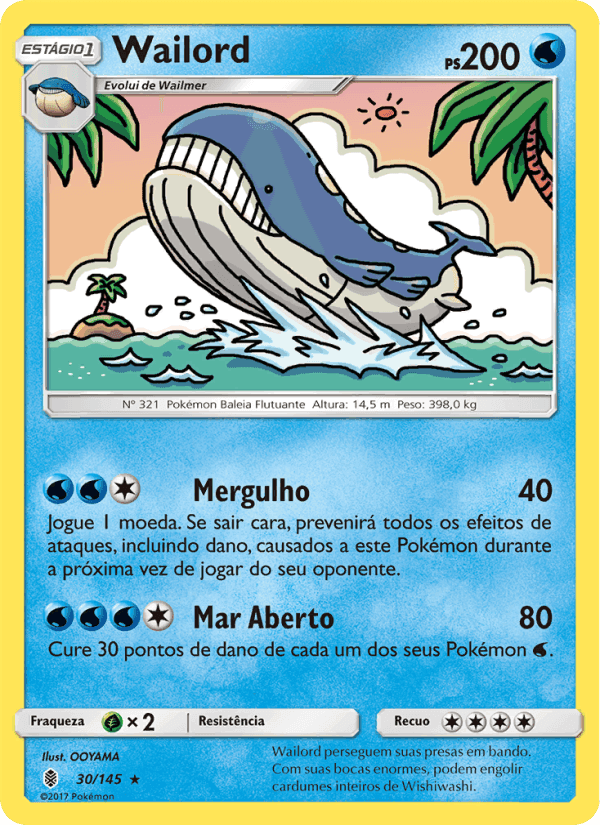 Wailord, carta 30 de Guardiões Ascendentes