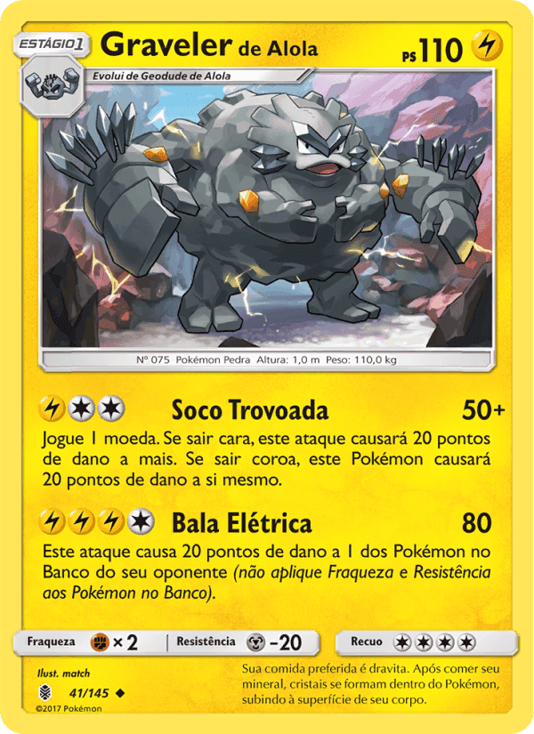 Graveler de Alola, carta 41 de Guardiões Ascendentes
