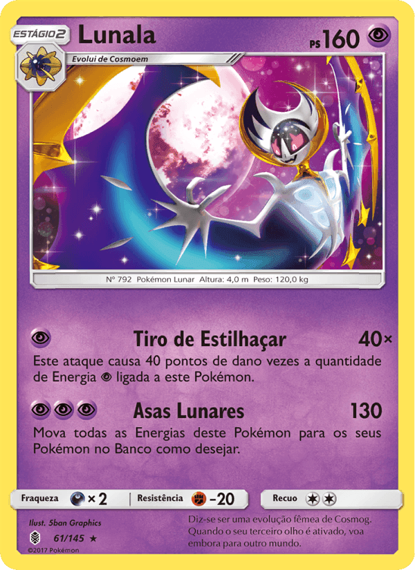 Lunala, card 61 from Guardiões Ascendentes