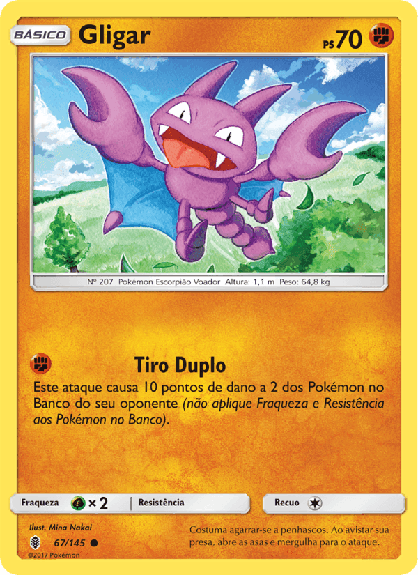 Gligar, card 67 from Guardiões Ascendentes